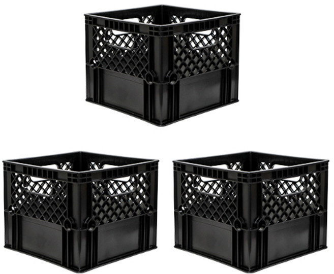 세화파렛텍 밀크박스, 검정, 3개