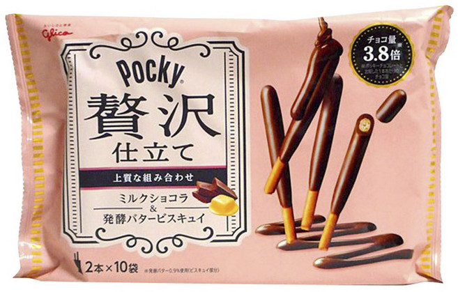 에자키 글리코 포키 호화로운맛 밀크쇼콜라 발효버터 비스큐 120g, 1개