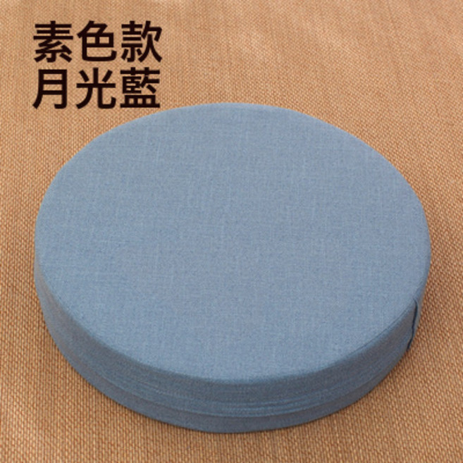 DFMEI 亞麻蒲團坐墊地上打坐墊懶人墊禪修跪拜坐墊家用榻榻米坐墊可拆洗, 月光藍