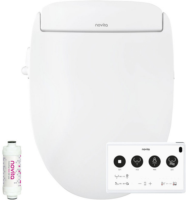 [노비타] 더 편한 프리미엄 IPX4 방수비데 리모컨 착 비데 BD-SH670, 방문설치, BD-SH670 기사