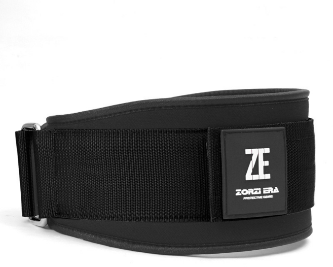 ZORZI ERA 피터기어 리프팅벨트 헬스벨트 소가죽벨트, L, Black