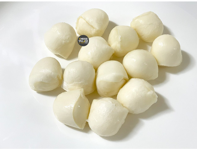 위거트 IQF 냉동 미니 모짜렐라 펄 치즈 보코치니 드라이아이스 포장, 4개, 1kg
