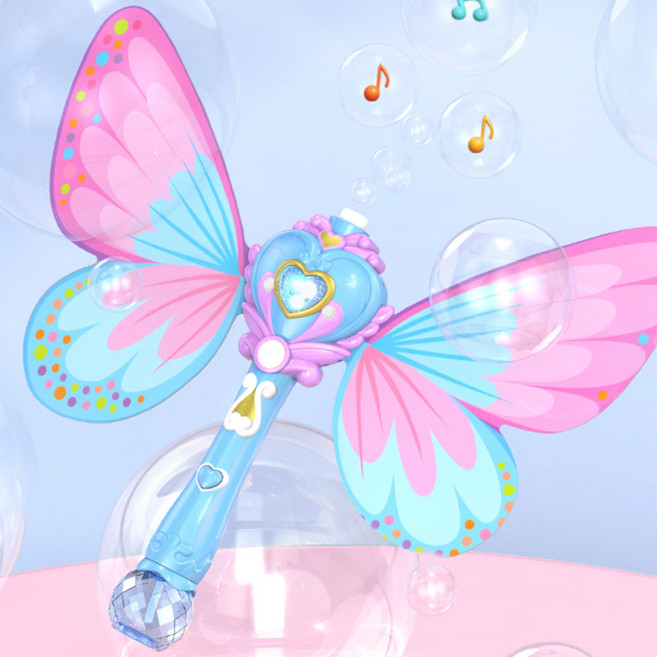 버블 윙스틱 비누방울 블링블링 요술봉 공주님들의 비눗방울 놀이 멜로디 비눗방울 천사비눗방울 T065, 1개, 단품