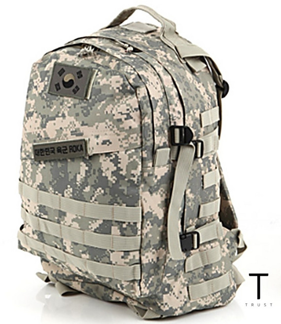 태극기 가방 남자 백팩 가방 밀리터리 백 대용량 카모 기본형