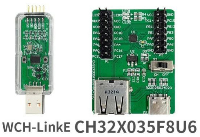 CH32X035 개발 보드 USB + PD 32 비트 RISC-V MCU ADC OPA CMPSPI 기능 평가 보드 키트, 02 CH32X035F8U6LinKE