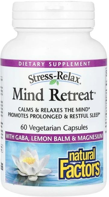 네츄럴펙터스 Stress-Relax Mind Retreat 베지 캡슐 60정, 1개 - 쿠팡