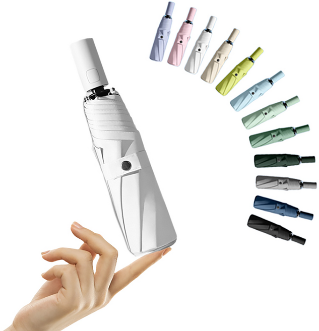 별의 바다 UV자외선 차단양우산초경량 99% 암막양산 우양산 원통형 손잡이 3단 자동우산 미니 접이식 우산 여성용 양산 겸용