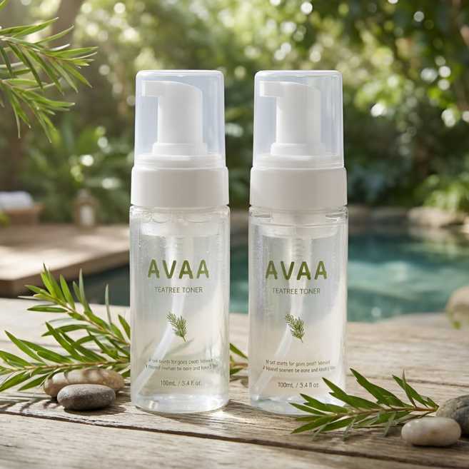 AVAA 히알루론산 티트리 버블 토너, 2개, 100ml