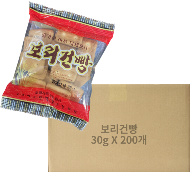 금풍제과 보리건빵, 30g, 200개