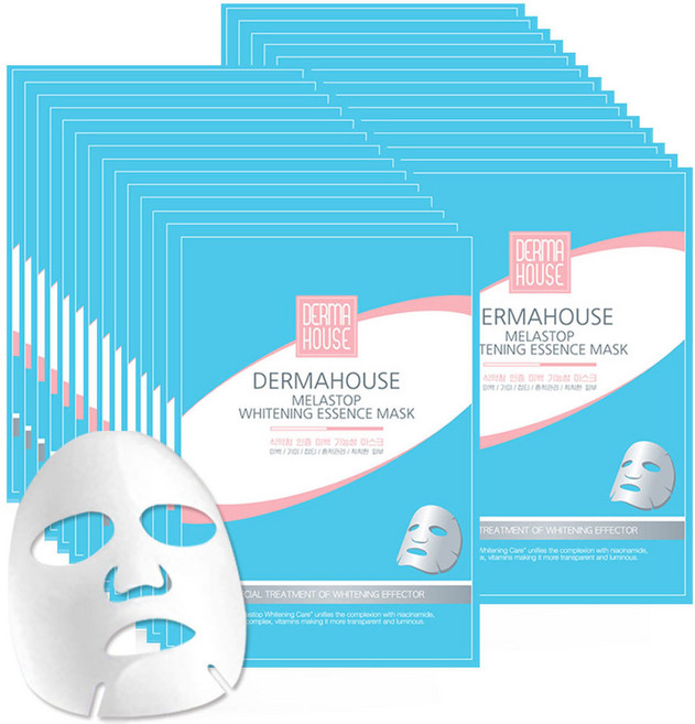 멜라스톱 화이트닝 에센스 마스크팩30mlx28매/ 미백 잡티관리 칙칙한피부, 1개입, 28개