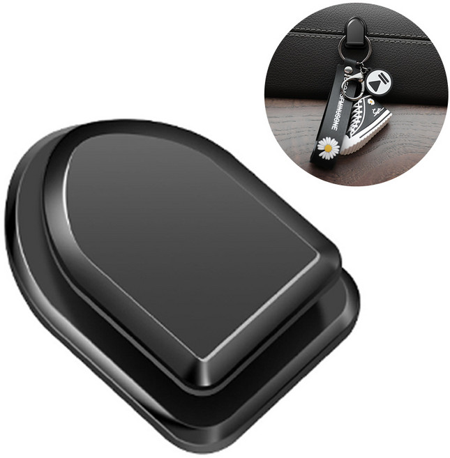 차량용 마스크걸이 멀티 후크 가방 봉투 다용도걸이 부착 고리 악세사리 벽걸이 자동차 가정용, 1개