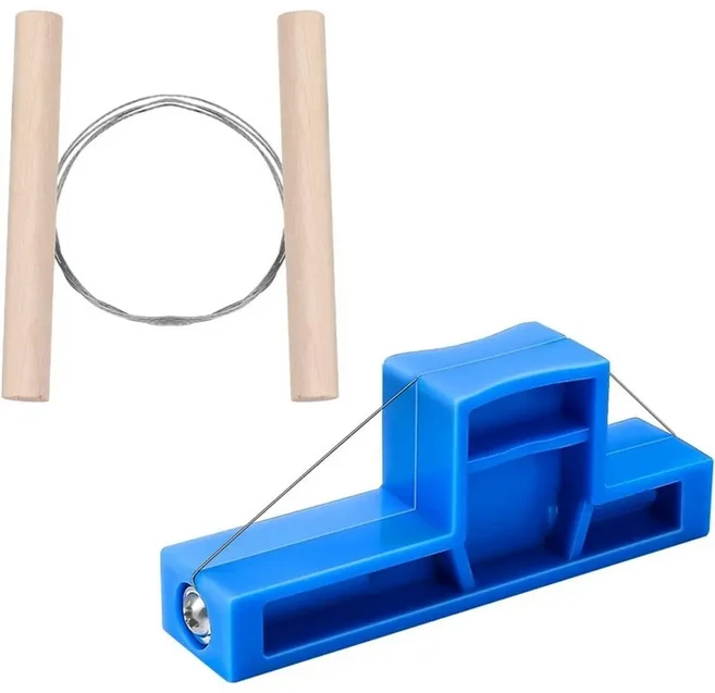 RMWIN-클레이 와이어 커터 2개 각도 절단 도자기 조각용 강철 베벨 치즈 반죽용, 01 As Shown