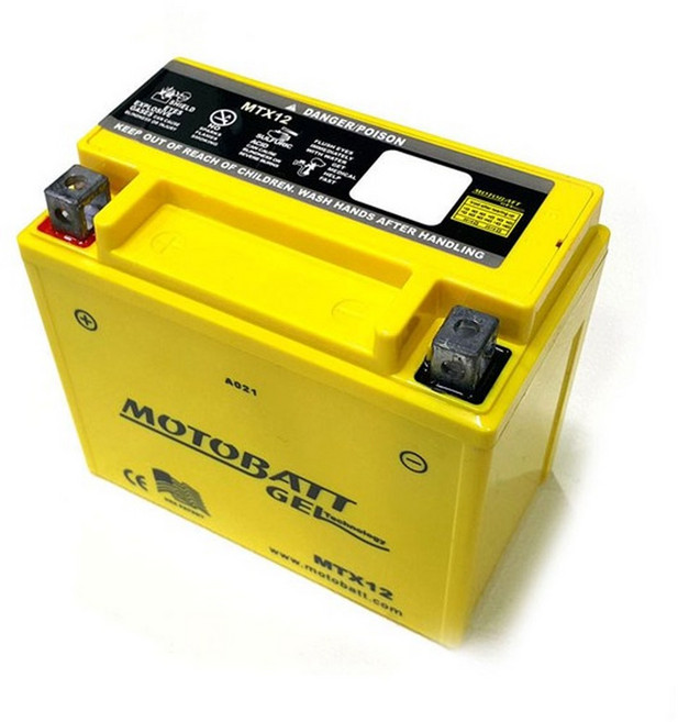 모토뱃젤배터리 보이저300 용-모토뱃젤배터리 MTX12(12V12A), 1개