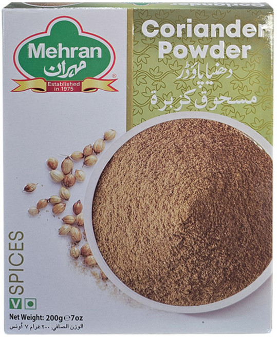 Mehran Coriander Powder Masala 코리엔더(고수) 파우더 마살라, 200g, 1개