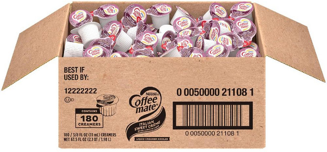 네슬레 커피메이트 액상 크리머 바닐라 180개입 락토프리 Coffee mate, 1개