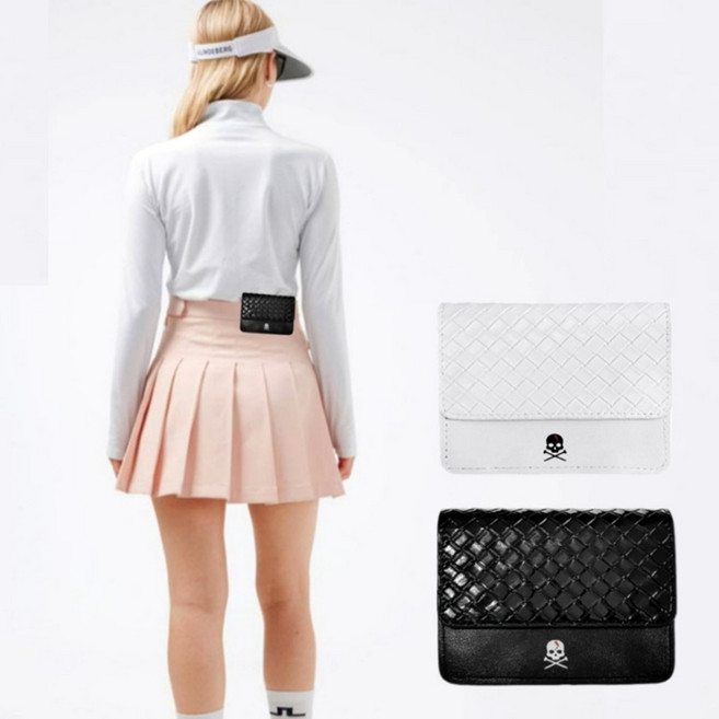 마크앤제나 해골 스컬 골프 거리측정기케이스 부쉬넬케이스, 블랙, 1개