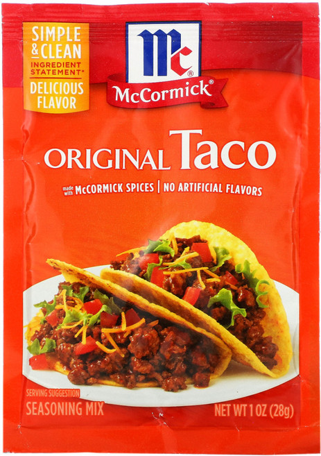 McCormick 오리지널 타코 시즈닝 믹스 1 oz (28 g) 5팩, 28g, 5개