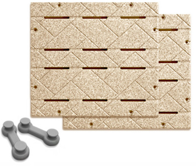 알뜨리 매트리스 받침대(2장) 저상형 침대 프레임 깔판 토퍼 매트, 베이지