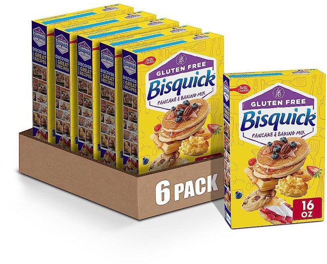 비스퀵 팬케이크 베이킹 믹스 453g 6개 1박스