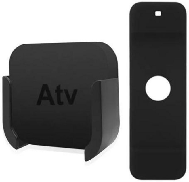 리모콘 케이스 실리콘 벽걸이 브래킷 스탠드 보호 케이스 스킨 애플 TV 4K 4 세대 5 세대 미디어 플레이어 크래들 홀더
