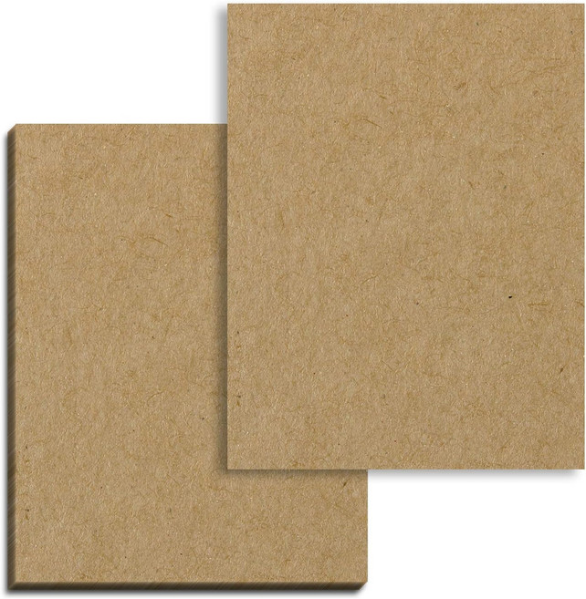 40장 브라운 크래프트 카드스톡 300 GSM(110파운드 커버) 8.5 x 11인치, 8.5 x 11 inches | 100 Sheets