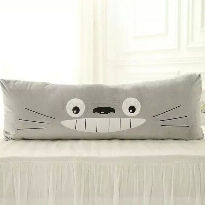 롱쿠션 라텍스 바디필로우 실크 대형 쿠션 긴베개 냉감 등받이, M_드래곤 고양이 초부드러운 원단