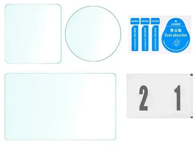 DJI Osmo 액션 5 프로 4 3 스크린 보호대 강화 유리 필름 렌즈 커버 캡 액세서리, 03 For DJI Action 3, 08 1 set glass film