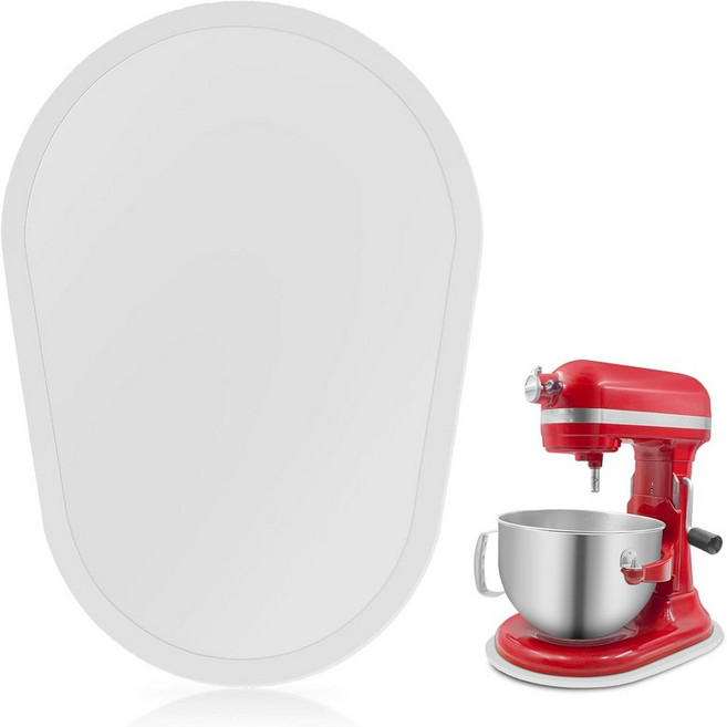 KitchenAid 4.5-5 Qt 대나무 믹서 슬라이더 - 틸트 헤드 스탠드 가전 무버 수납 슬라이딩 트레이흰색, 5-8 Qt - White