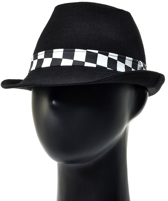 UMF010.격자밴드 중년 남성 중절모 페도라 봄 여름 아빠 챙모자