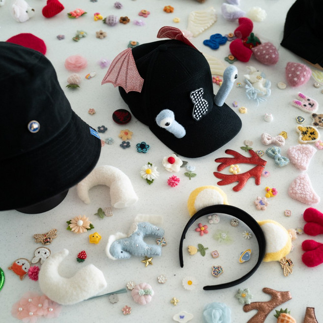 [위치 패치] 어린이 모자 헤어밴드 스냅백 버킷햇 + 패치를 골라보자