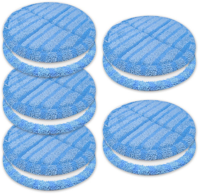 [19~20cm]휴스톰 파워스윙 진공 물걸레청소기 전용 극세사패드 세트구성(파란색), 5세트