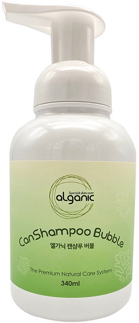 엘가닉 캔샴푸버블 - 암환자 두피모발 사용가능 / 순한 고보습버블 함유, 쇼핑백 X, 1개, 340ml