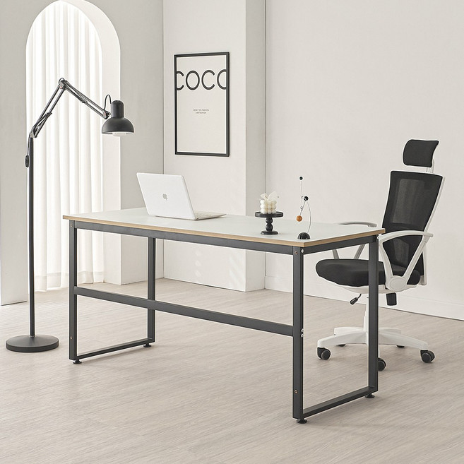 유코스 스카이 E0등급 홈오피스 데스크 컴퓨터 책상 공부 테이블, 스카이 데스크, 블랙화이트