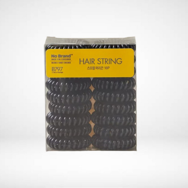 노브랜드 스프링 머리끈