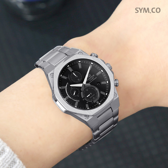 카시오 에디피스 태양충전 사파이어글라스 남자 메탈 손목시계