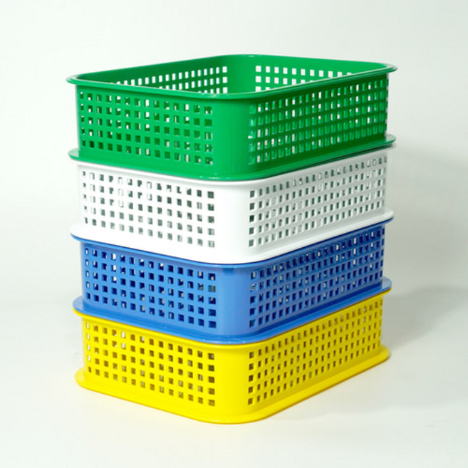 네오플 다용도 미니상자 A4바구니, 1호, 그린