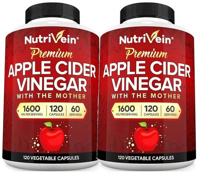 뉴트리베인 애플 사이더 비니거 사과식초 캡슐 120정, 2개