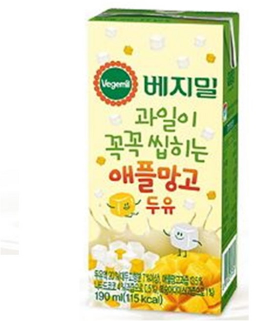 애플망고두유 190mlx16팩/베지밀X3개, 190ml