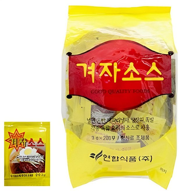 연합식품 겨자 소스 3그램 2백개입, 600g, 1개