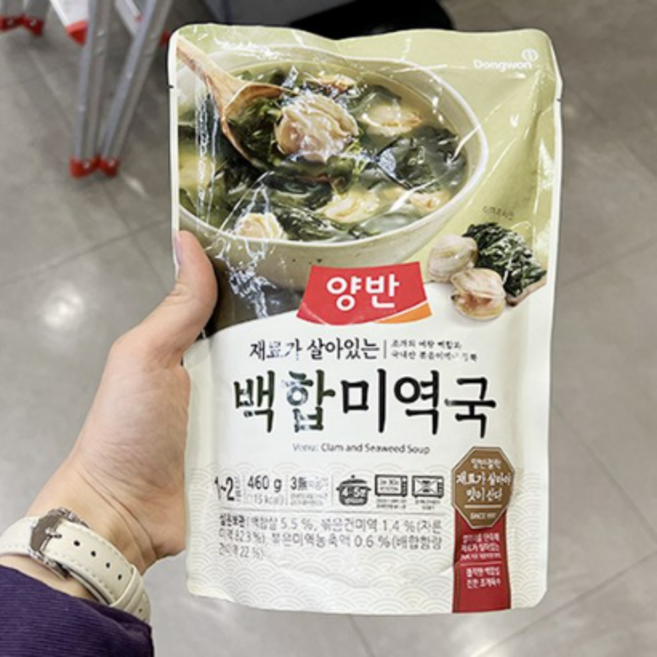 동원 양반 백합 미역국, 460g, 13개