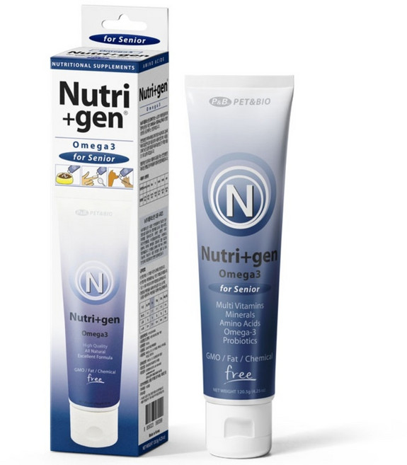 뉴트리플러스젠 반려동물 오메가3 영양제, 시니어, 120.5g, 1개