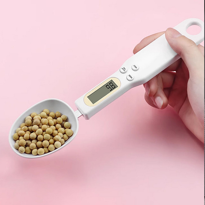 숫가락저울 스푼저울 디지털 주방저울 전자계량기 이유식 애견사료 스푼 계량컵 타이머 N329, 단품, 1개