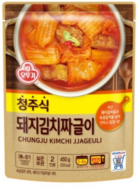 오뚜기 청주식 돼지김치짜글이, 450g, 12개