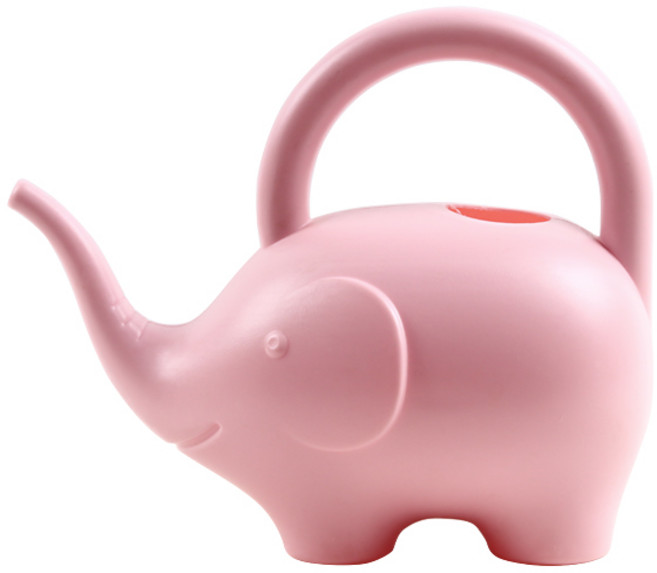 미미네아쿠아 코끼리모양 안전 물조리개 1.5L (핑크), 핑크