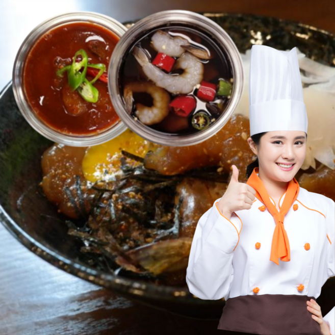 먹사부 양념 껍질 순살 새우장 깐새우장 연어장 대하장 간장 양념 소스 300g 1kg, 선택2. 순살양념새우장(300g) 2개