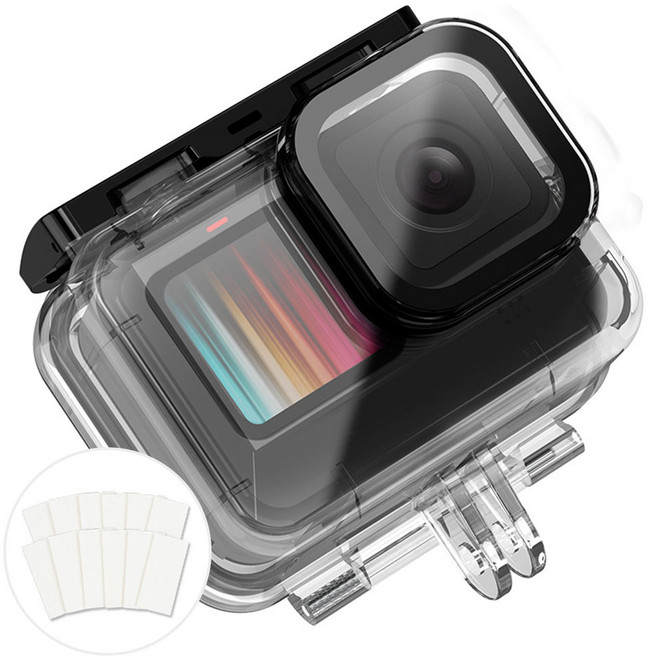 고프로 방수하우징 케이스 13 12 11 10 9 텔레신 + 김서림방지킷, 단품, 1개
