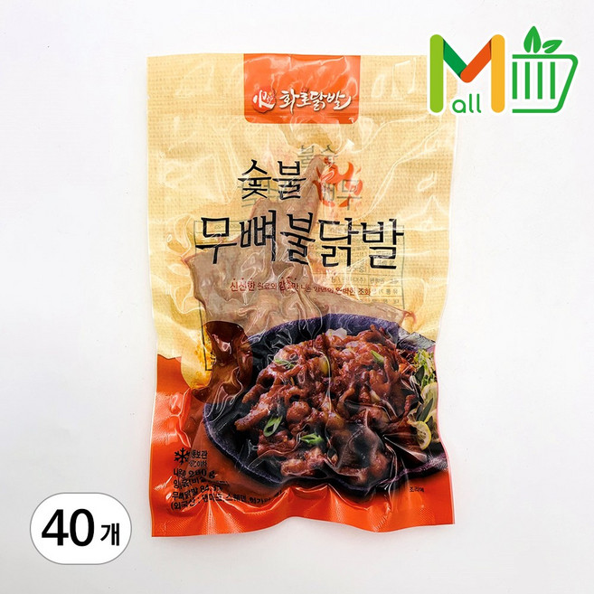 +다우린 숯불 무뼈불닭발 280g x40봉box, 40개