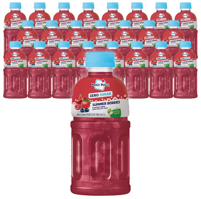 [쿨앤드몰] 모구모구 제로슈거 써머베리, 24개, 320ml
