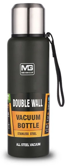 휴대용 스테인레스 스틸 보온병 500/7 로프 병 온도 대용량 텀블러 진공 플라스크 절연, 750ml, Green