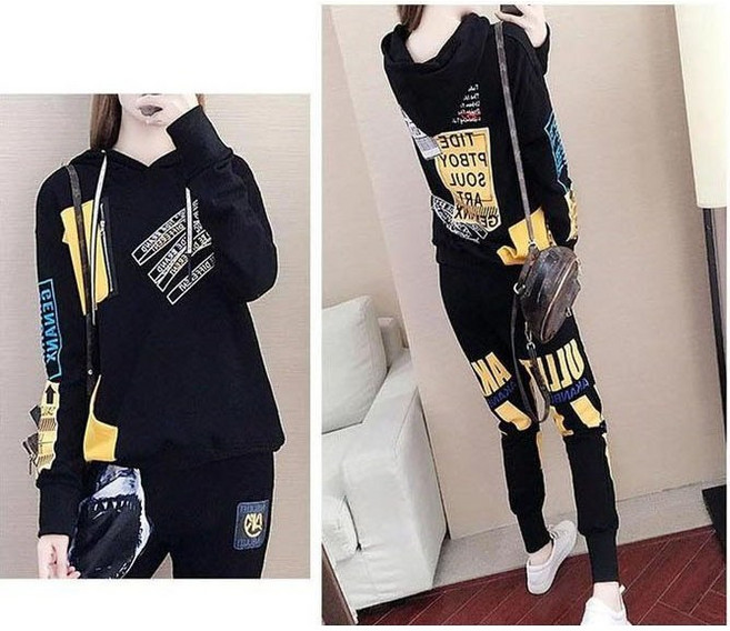 여성 트레이닝세트 후드운동복 상하의 맨투맨 팬츠 투피스